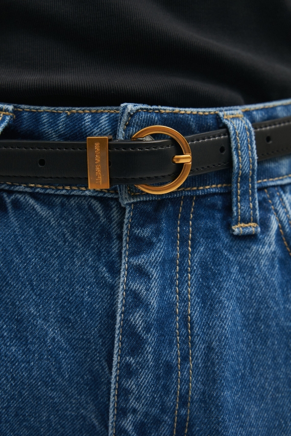 ROCKY LEATHER BELT BLACK