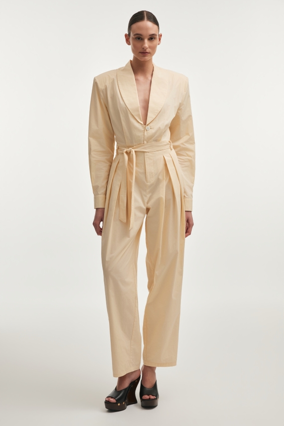 PURE JUMPSUIT BUTTER YELLOW