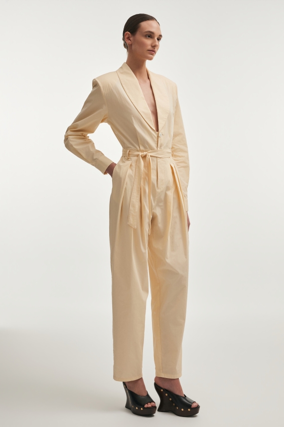 PURE JUMPSUIT BUTTER YELLOW