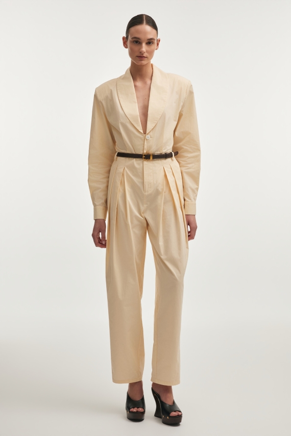 PURE JUMPSUIT BUTTER YELLOW