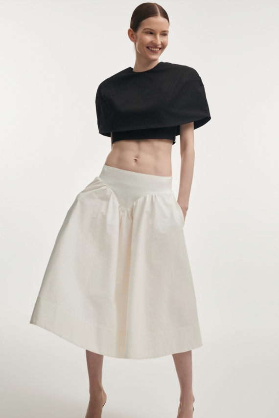 LETICIA CAPE TOP BLACK