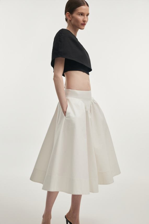 LETICIA CAPE TOP BLACK