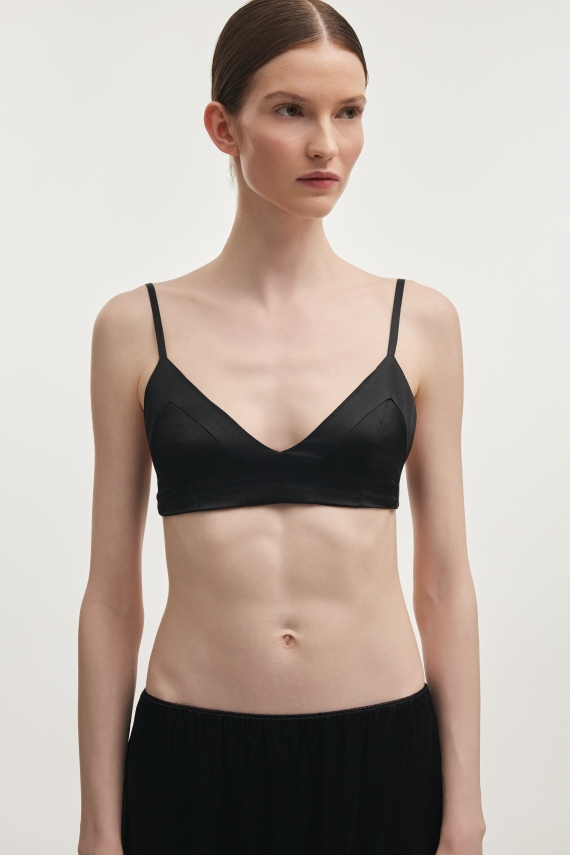NAIA BRALETTE TOP BLACK