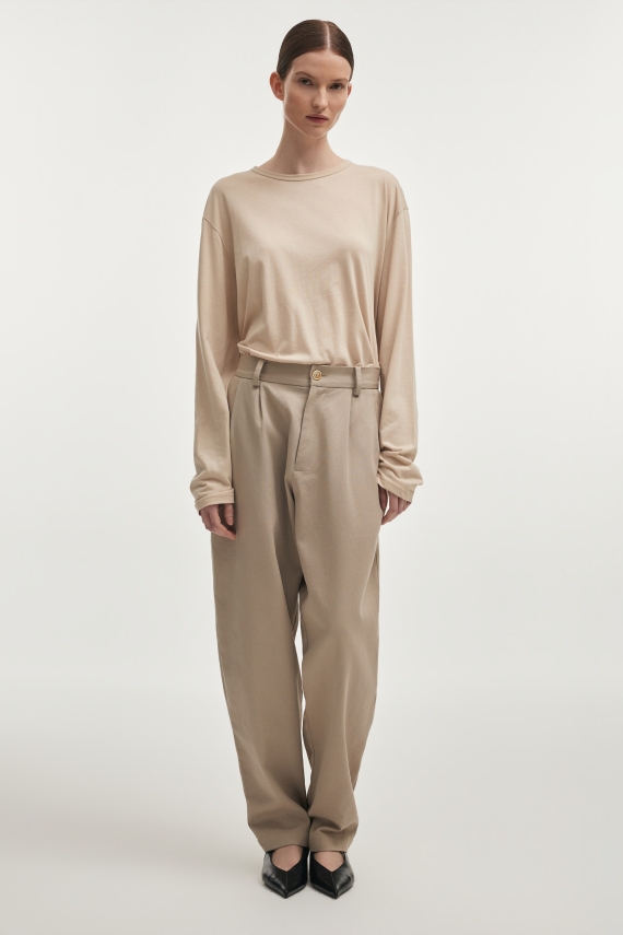 MUSE TROUSERS GREIGE