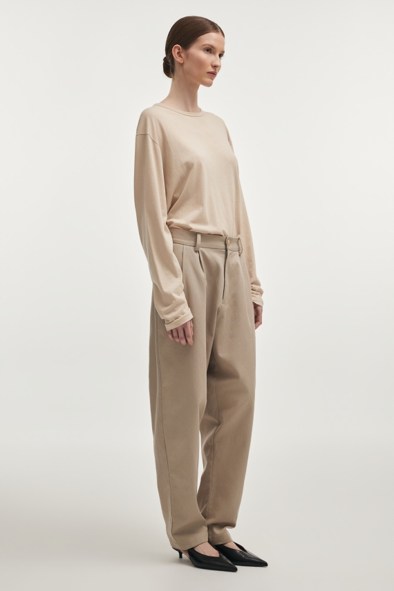 MUSE TROUSERS GREIGE