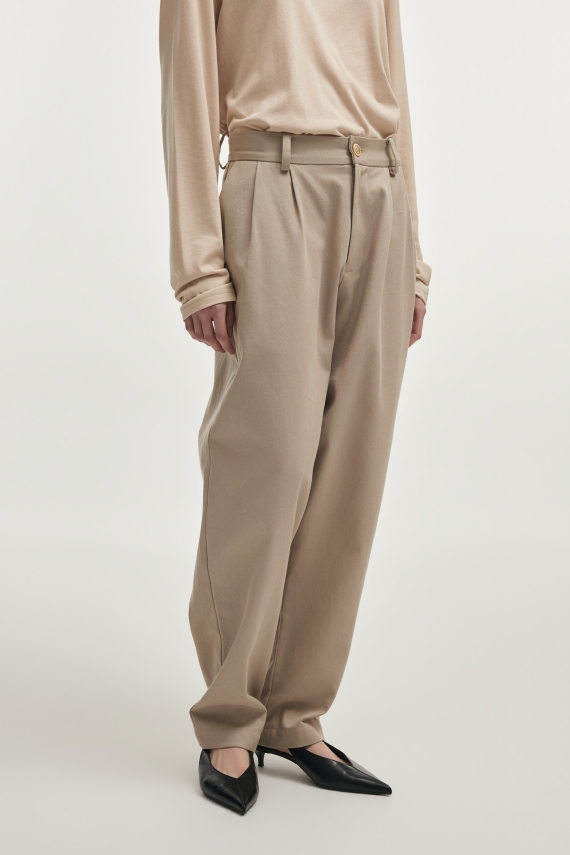 MUSE TROUSERS GREIGE
