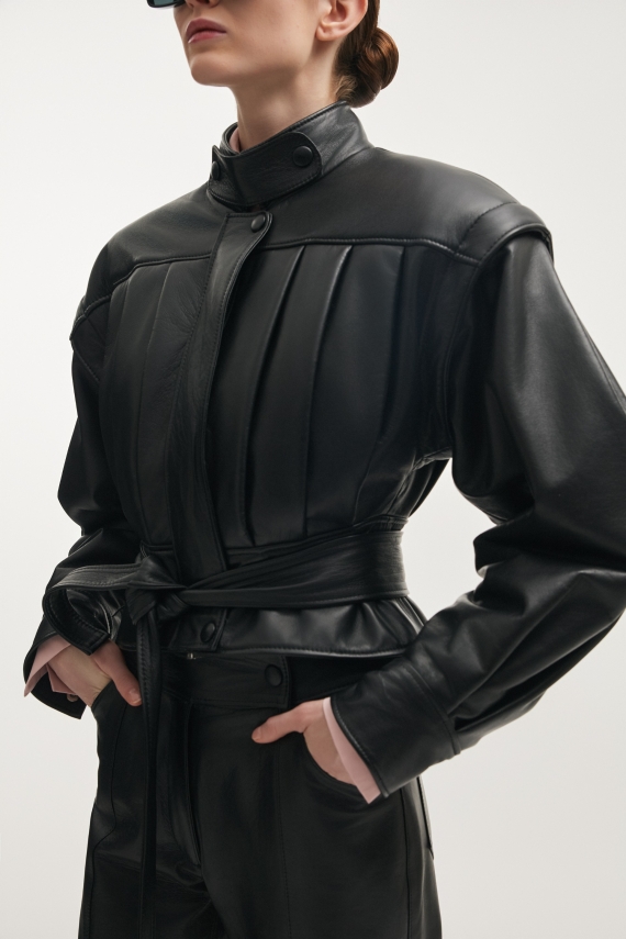 TEMPEST LEATHER JACKET BLACK