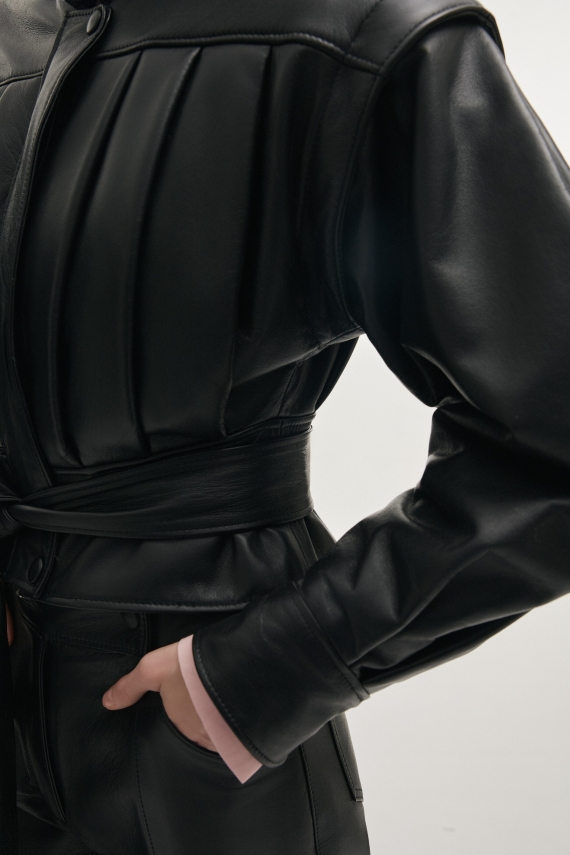 TEMPEST LEATHER JACKET BLACK