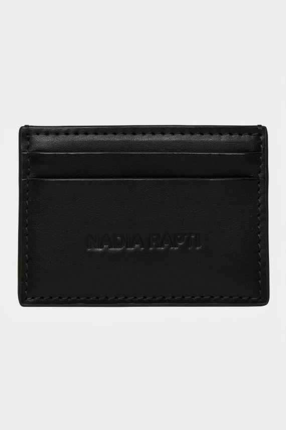 SIENA LEATHER CARD HOLDER BLACK