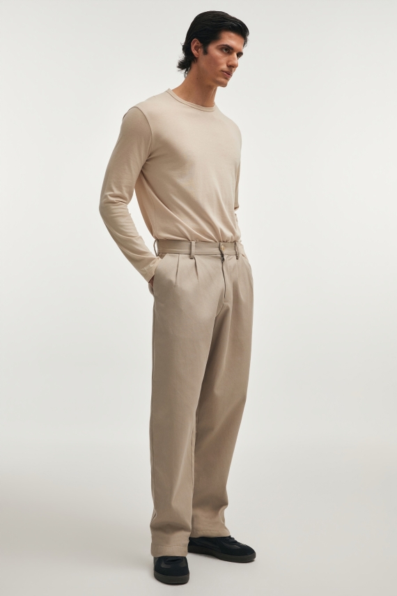 MUSE TROUSERS GREIGE
