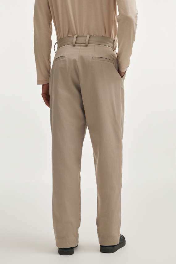 MUSE TROUSERS GREIGE