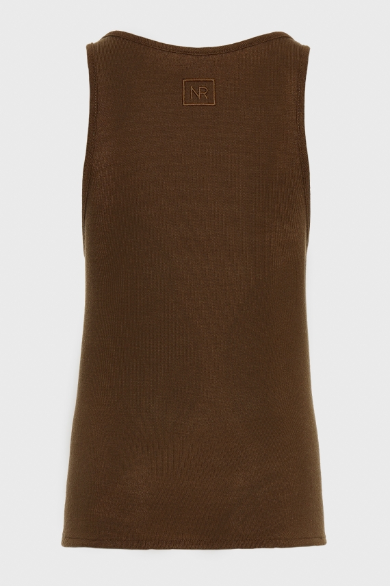 WHITNEY TOP BROWN