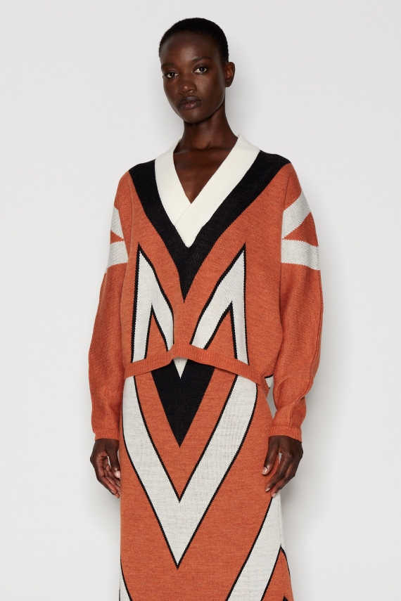  TEXTILE CREATURE KNITTED BLOUSE