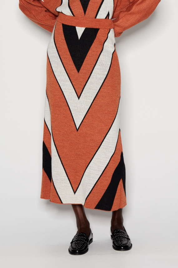 TEXTILE CREATURE KNITTED SKIRT