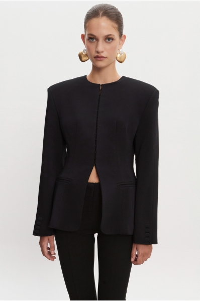 HOURGLASS BLAZER BLACK
