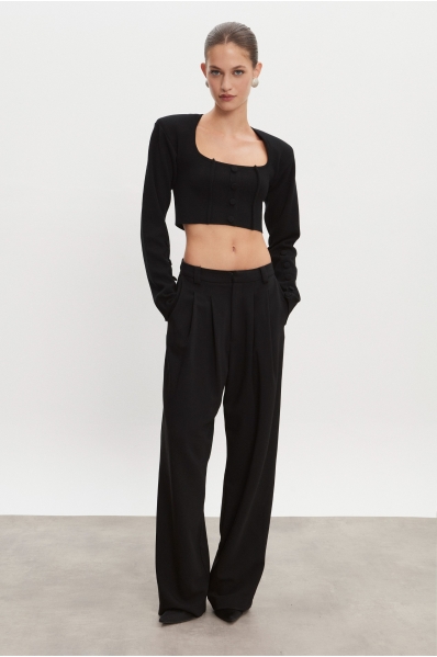 HOURGLASS TROUSERS BLACK WOMEN/MEN