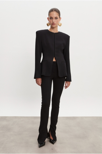 HOURGLASS SKINNY TROUSERS BLACK