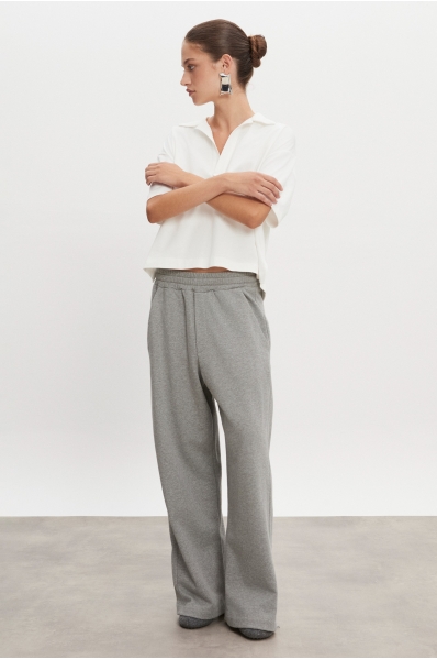 ZEN TRACKPANTS GREY MELANGE WOMEN/MEN