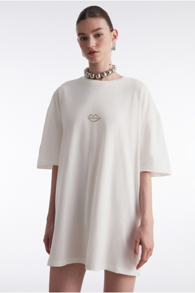 WE SHOULD KISS T-SHIRT OFFWHITE
