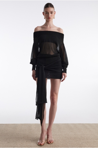 NO.26 MINI DRESS BLACK
