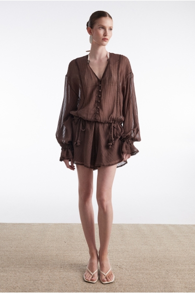 HAN PLAYSUIT BROWN