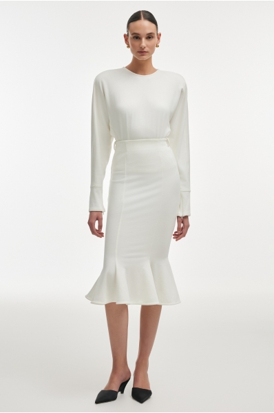 FLEUR SKIRT WHITE