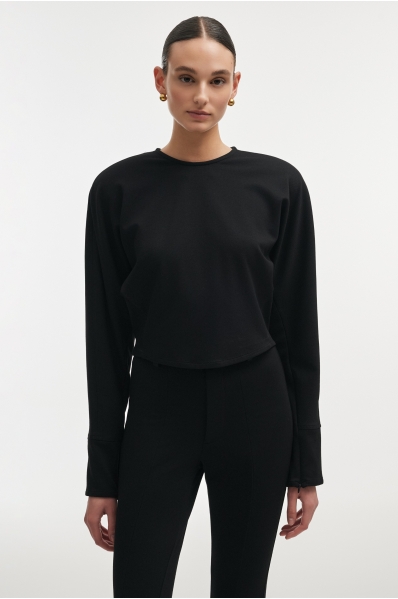 FLEUR TOP BLACK