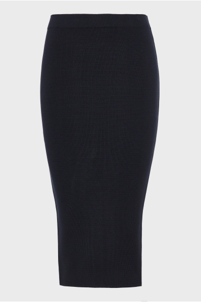 HEAVEN KNITTED MIDI SKIRT BLACK