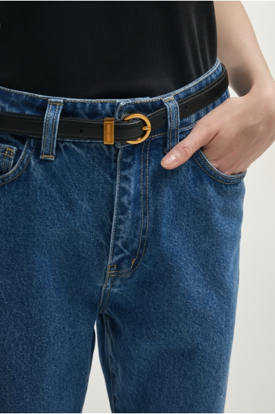 ROCKY LEATHER BELT BLACK