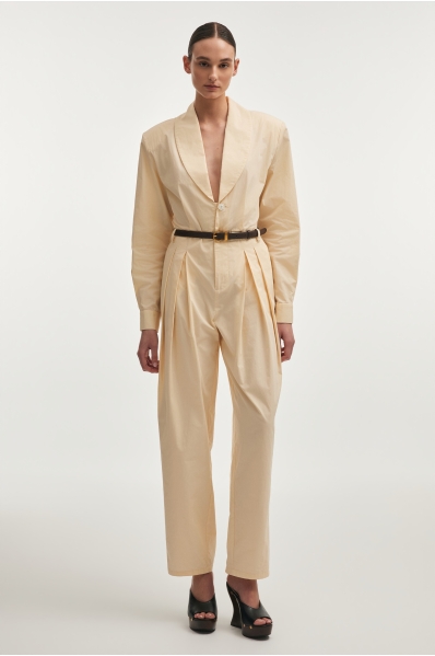 PURE JUMPSUIT BUTTER YELLOW