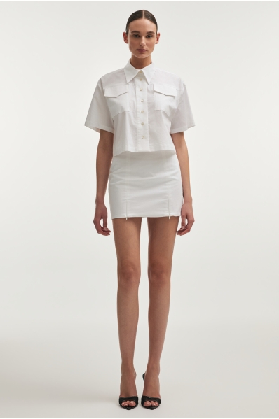 STILL LIFE MINI SKIRT WHITE