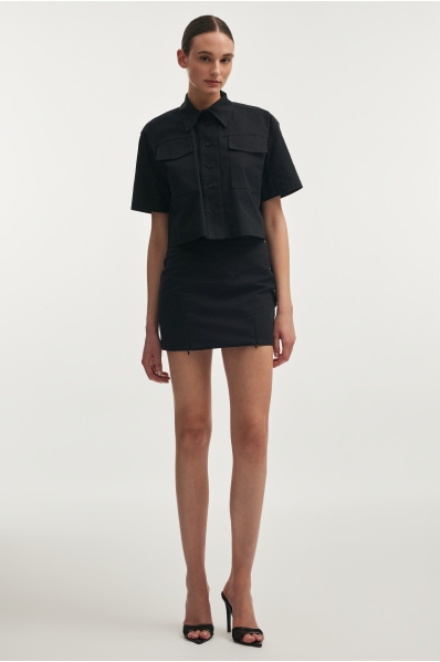 STILL LIFE MINI SKIRT BLACK