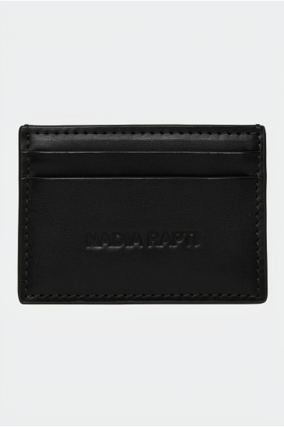 SIENA LEATHER CARD HOLDER BLACK
